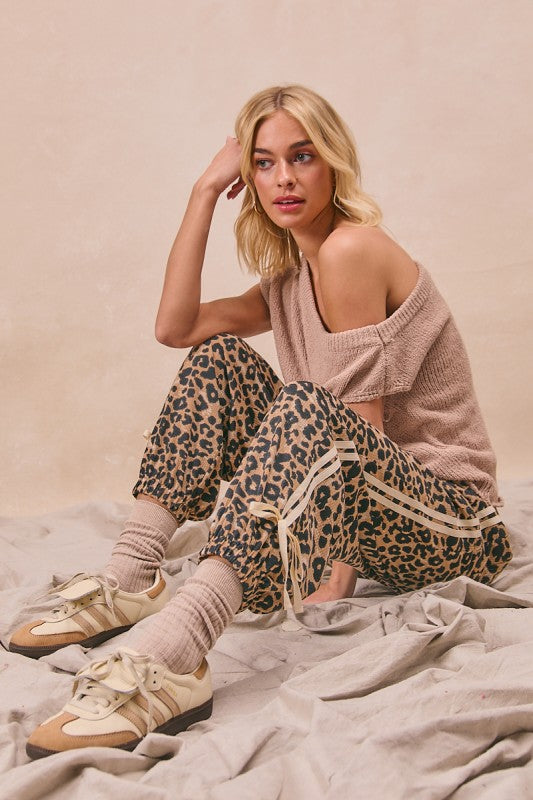 Leopard Bibi Jogger Style Pants