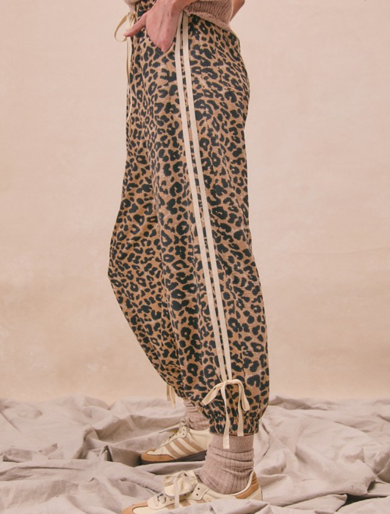 Leopard Bibi Jogger Style Pants