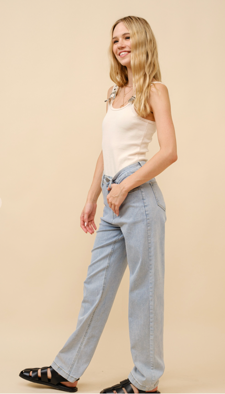 Ribbed Western Buckle Bodysuit